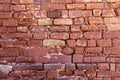 The wall of Castle of Silves from red sandstone Royalty Free Stock Photo