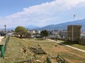 Wall of castle in skopie macedonia