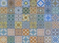 Wall ceramic tiles patterns Mega set Royalty Free Stock Photo