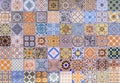 Wall ceramic tiles patterns Mega set Royalty Free Stock Photo