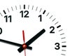 Wall Clock face with hour, minute and second hands Royalty Free Stock Photo