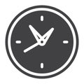 Wall clock icon vector Royalty Free Stock Photo