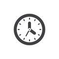 Wall clock icon vector Royalty Free Stock Photo