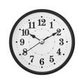 wall clock isolated on white with clipping path Royalty Free Stock Photo