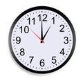 Wall clock mock up showing thirteen o`clock