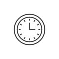 Wall Clock outline icon Royalty Free Stock Photo