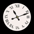 Wall clock picture. Vector illustration
