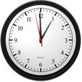 Wall Clock - Showing 1 O`Clock Royalty Free Stock Photo