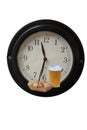 wall clock with time hands marking lunch break- Royalty Free Stock Photo