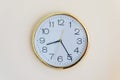 Wall clock, time measurement, close up Royalty Free Stock Photo