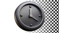 Wall clock, a time and schedule indicator png transparent image Generative AI