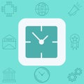 Wall clock vector icon sign symbol Royalty Free Stock Photo