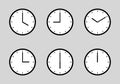 Wall clock vector set Royalty Free Stock Photo