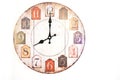 Wall clock ventage Royalty Free Stock Photo