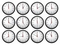 Wall Clocks - Showing All Times