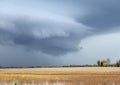 Wall Cloud Over Farm Field