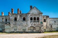 The collapsed facade of the architectural complex Fedorovsky tow