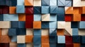A wall of colorful cubes background