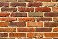 Fragment of a painted brick wall Royalty Free Stock Photo