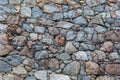 Wall composed of rocks Royalty Free Stock Photo