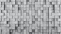 Wall of concrete cubes as wallpaper or background Royalty Free Stock Photo