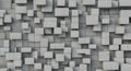 Wall of concrete cubes as wallpaper or background Royalty Free Stock Photo