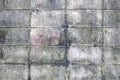 The wall of concrete tiles decorative bricks. textural composition Royalty Free Stock Photo