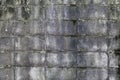 The wall of concrete tiles decorative bricks. textural composition Royalty Free Stock Photo