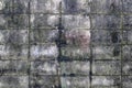 The wall of concrete tiles decorative bricks. textural composition Royalty Free Stock Photo