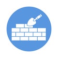 Wall Construction Vector Icon which can easily modify or edit Royalty Free Stock Photo
