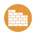 Wall construction  Vector Icon which can easily modify or edit Royalty Free Stock Photo
