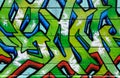 Wall covered in colorful graffiti Royalty Free Stock Photo