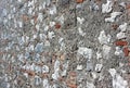 Wall covered with stones and bastard mortar Royalty Free Stock Photo