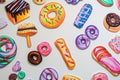 wall decals of various sweets in vibrant colors