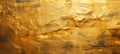 Wall decor with gold paint. Gold plaster. Golden wall texture. Horizontal format for banners, for apartment renovation. AI