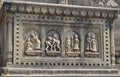 Wall Decoration Maheshwar Temple Royalty Free Stock Photo