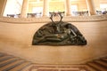 Wall decoration at Louvre museum in Paris Royalty Free Stock Photo