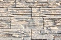 Wall of decorative stone sand color Royalty Free Stock Photo