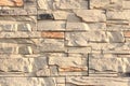Wall of decorative stone sand color Royalty Free Stock Photo