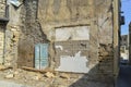 Wall of demolished house in old city Baku Royalty Free Stock Photo