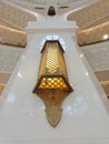 Wall design in Dubai mall, light in the Piller