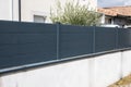 wall design fence grey aluminium modern barrier gray protect view facade home access protection