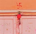 Govind Dev Ji Temple wall in Jaipur India Royalty Free Stock Photo