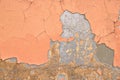 Abstract background. Wall detail. Damaged plaster or a painting by Time and Weather.