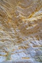 Wall Details of a Sandstone Cave