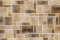 Wall of different colors stones masonry Royalty Free Stock Photo