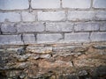 Wall with different masonry bricks Royalty Free Stock Photo