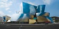 The Wall Disney Concert Hall at 111 South Grand Avenue in downtown City of Los Angeles, music center designed by Frank Gehry Royalty Free Stock Photo