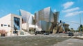 The Wall Disney Concert Hall at 111 South Grand Avenue in downtown City of Los Angeles, music center designed by Frank Gehry Royalty Free Stock Photo