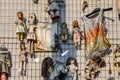Wall of Dolls protest in Navigli district protesting against female physical and sexual violence, throughout the world Royalty Free Stock Photo